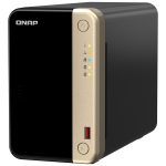 QNAP TS-264 NAS Tower Intel® Celeron® N5095 8 GB 0 TB QNAP QTS Black, Gold