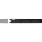 QNAP TS-464U NAS Rack (1U) Intel® Celeron® N5095 8 GB DDR4 0 TB QNAP Turbo System Aluminium, Black