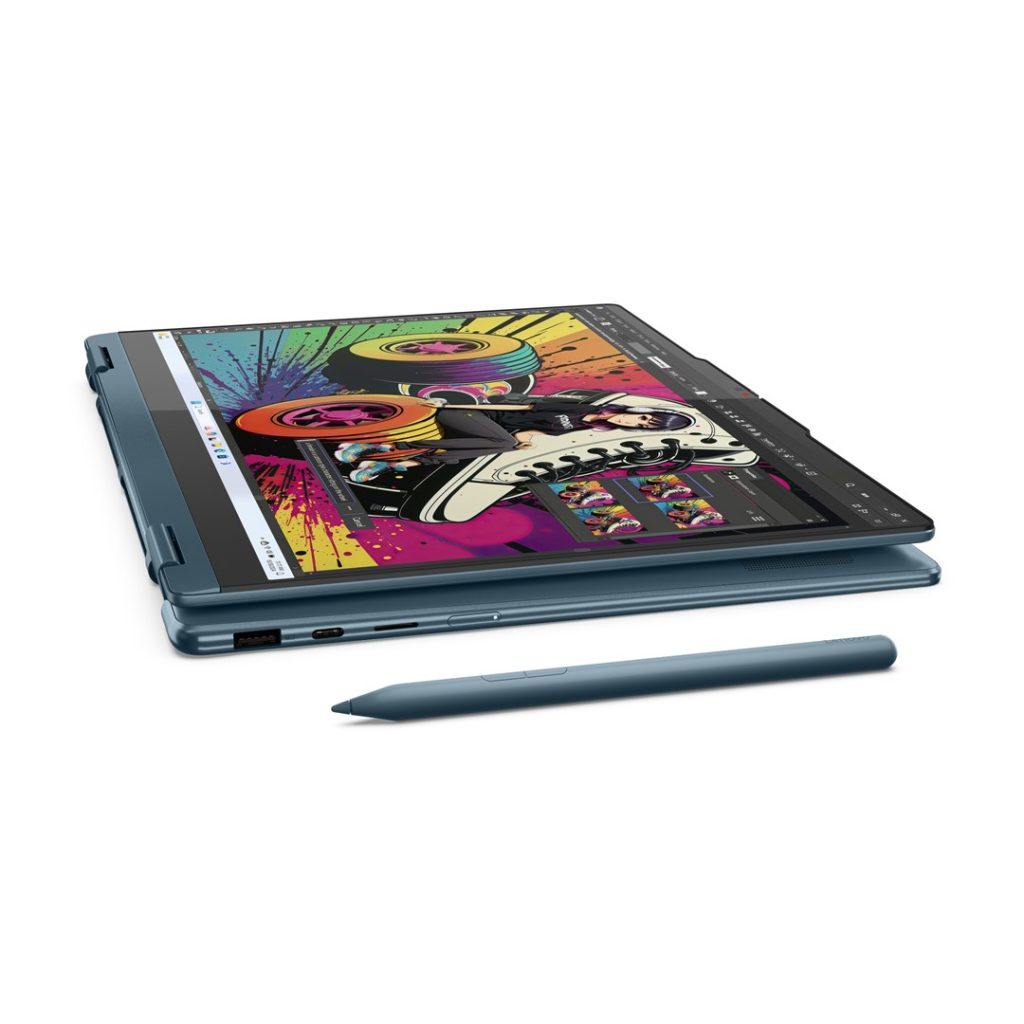 Lenovo Yoga 7 2-in-1 14AKP10 Copilot+ PC AMD Ryzen AI 5 340 Hybrid (2-in-1) 35.6 cm (14") Touchscreen WUXGA 16 GB LPDDR5-SDRAM 512 GB SSD Wi-Fi 7 (802.11be) Windows 11 Home Teal